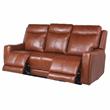 Natalia Caramel Leather Power Recliner Sofa