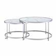 Steve Silver Rayne Faux Marble Nesting Cocktail Tables