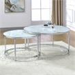 Steve Silver Rayne Faux Marble Nesting Cocktail Tables