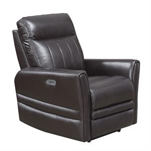 coachella brown leather power recliner chair