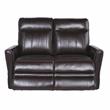 Coachella Brown Leather Power Recliner Loveseat