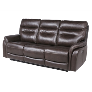 steve silver fortuna leather power recliner sofa