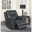 Steve Silver Isabella Gray Vinyl Recliner Chair