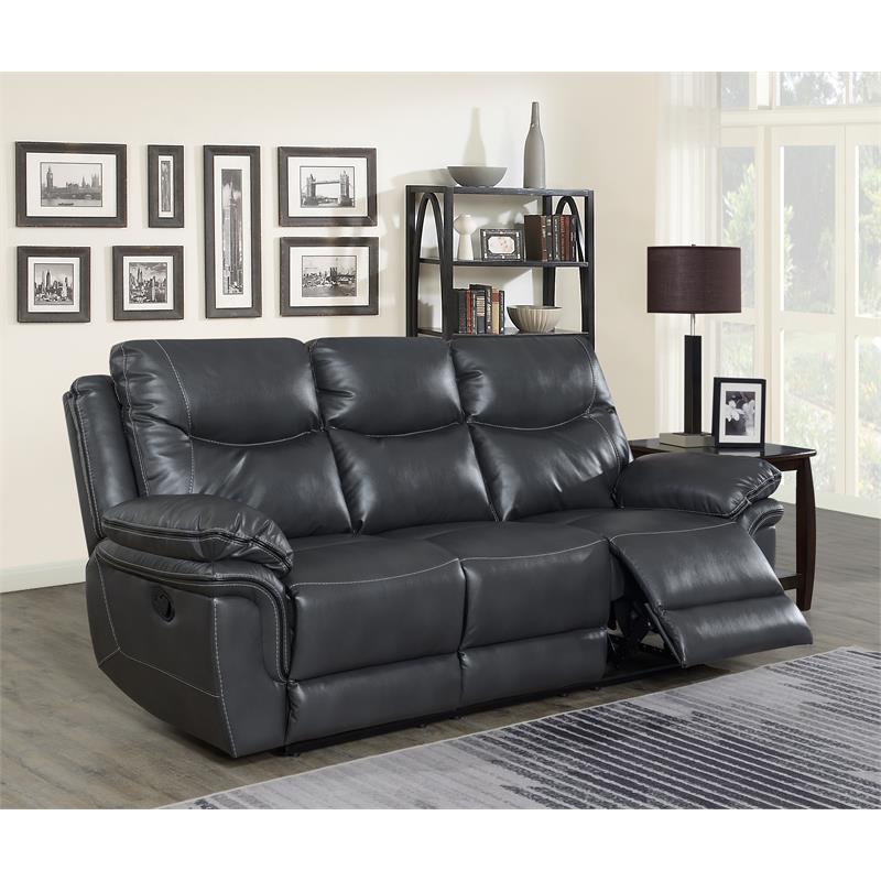 Steve Silver Isabella Grey Recliner Sofa