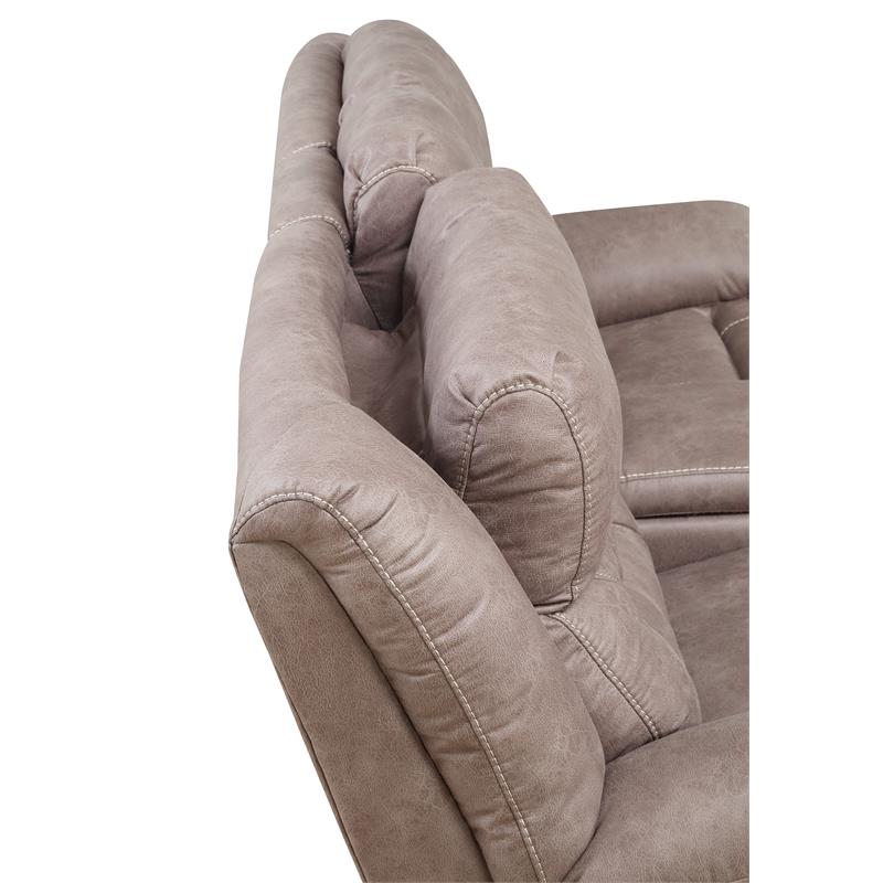 Steve Silver Aria Desert Sand Power Recliner Console Loveseat