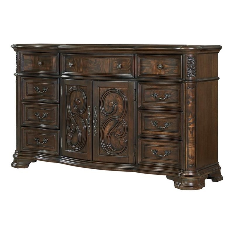 Steve Silver Royale Brown Cherry 9-Drawer Dresser