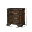 Steve Silver Royale Brown Cherry 3-Drawer Nightstand