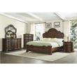 Steve Silver Traditional Royale Brown Cherry King Bed