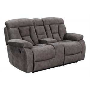 Steve Silver Bogata Mushroom Recliner Console Loveseat