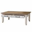 Steve Silver Bear Creek Rustic Ivory and Honey Finish Cocktail Table