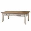 Steve Silver Bear Creek Rustic Ivory and Honey Finish Cocktail Table