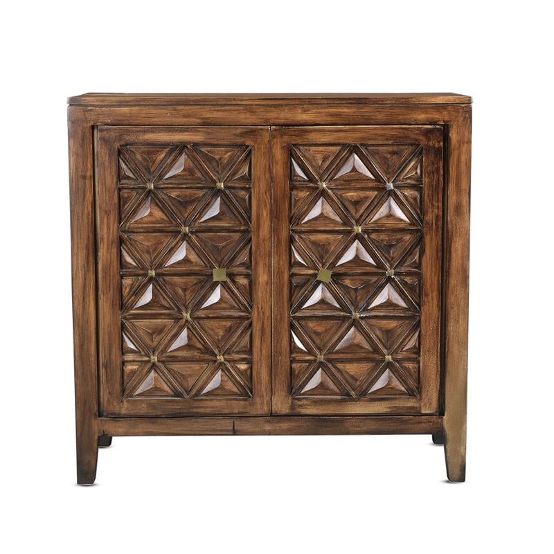 Regent Burnt Umber Brown Solid Wood Accent Cabinet - RG350AC