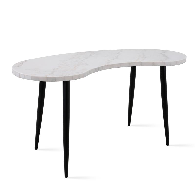 Steve Silver Kinsley White Marble Desk KS200DTDL