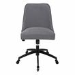Steve Silver Kinsley Swivel Gray Upholstered Desk Chair