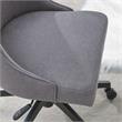 Steve Silver Kinsley Swivel Gray Upholstered Desk Chair
