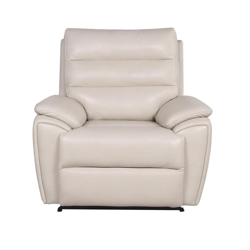 ivory leather recliner chair