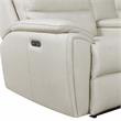 Steve Silver Duval Ivory Leather Sofa-Loveseat-and-Chair Set