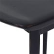 Steve Silver Hilton Black Solid Acacia Wood Counter Stool