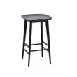 Steve Silver Hilton Black Solid Acacia Wood Counter Stool