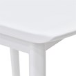 Steve Silver Hilton White Solid Acacia Wood Counter Stool