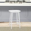 Steve Silver Hilton White Solid Acacia Wood Counter Stool