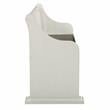 Steve Silver Joanna Two-Tone Ivory and Dark Oak Farmhouse Dining Bench with Back