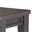 Raven Noir Two-Tone Ebony Back and Driftwood Dining Bench Solid wood