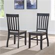 Steve Silver Raven Noir Two-Tone Ebony and Driftwood 5-Piece Dining Set