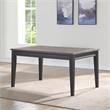 Steve Silver Raven Noir Two-Tone Ebony and Driftwood 7-Piece Dining Set
