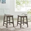 Ryan Rustic Smokey Oak Counter Height 5-Piece Dining Set
