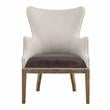 Steve Silver George Two-tone Wingback Accent Chair in Distressed Oak Finish