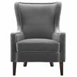 Steve Silver Rosco Modern Wingback Charcoal Velvet Accent Chair
