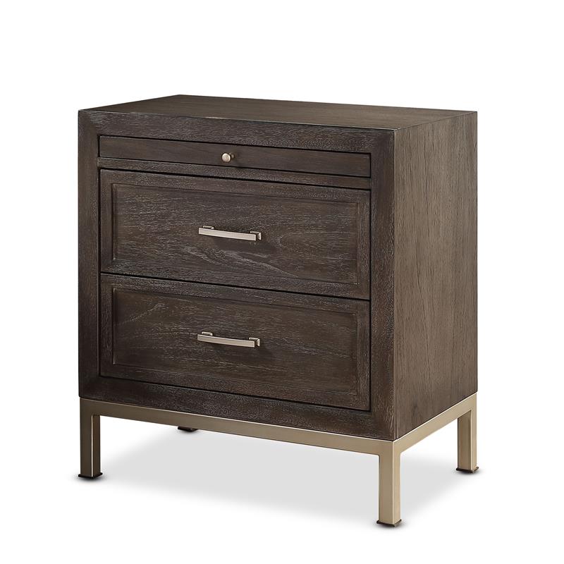 Steve Silver Broomfield Walnut Engineered Wood 2drawer Nightstand