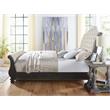 Steve Silver Rhapsody Multi-step Molasses King Wood 5-Piece Sleigh Bedroom Set