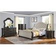 Steve Silver Rhapsody Multi-step Molasses King Wood 6-Piece Sleigh Bedroom Set