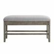 Steve Silver Grayson Gray Driftwood Storage Counter Bench