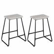 Steve Silver Carson Weathered Driftwood 3-Piece Dining Set
