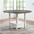 Steve Silver Joanna Two-Tone Ivory and Dark Oak 5-Piece Counter Height Set