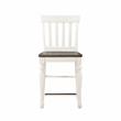 Steve Silver Joanna Two-Tone Ivory and Dark Oak 7-Piece Counter Height Set