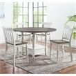 Steve Silver Joanna Two-Tone Ivory and Dark Oak 9-Piece Counter Height Set