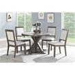 Steve Silver Molly Grey Washed 48-Inch Round 5-Piece Dining Set