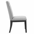 Steve Silver Yves Rubbed Charcoal 8-Piece Dining Set with Gray Side Chairs