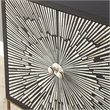 Steve Silver Amika Black and Ivory 2-Door Sunburst Wood Accent Cabinet
