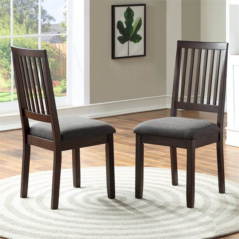 Yorktown Espresso Wood Finish 5-piece Dining Set