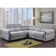 Steve Silver Isla Gray Tweed Fabric Power Reclining Sectional