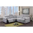 Steve Silver Isla Gray Tweed Fabric Power Reclining Sectional