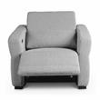 Steve Silver Isla Gray Tweed Fabric Dual-power Recliner
