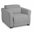Steve Silver Isla Gray Tweed Fabric Dual-power Recliner