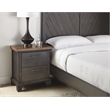 Bear Creek Chocolate and Honey Brown Wood Two-Drawer Nightstand