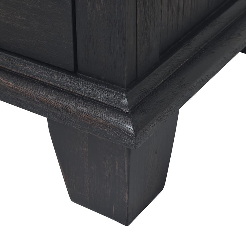 Bear Creek Chocolate and Honey Brown Nine-Drawer Wood Dresser and Mirror